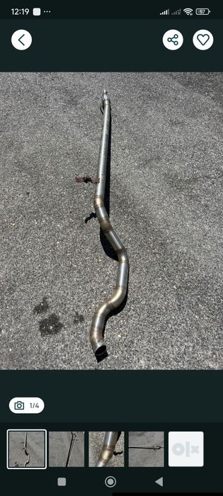 Linha de escape Opel corsa astra f 63mm