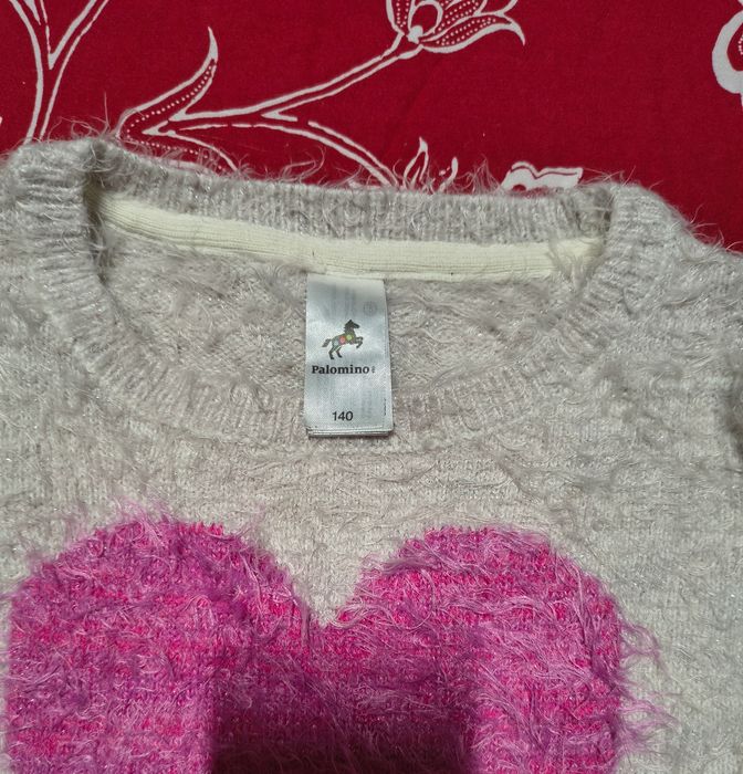 Sweterek Palomino z sercem roz. 140