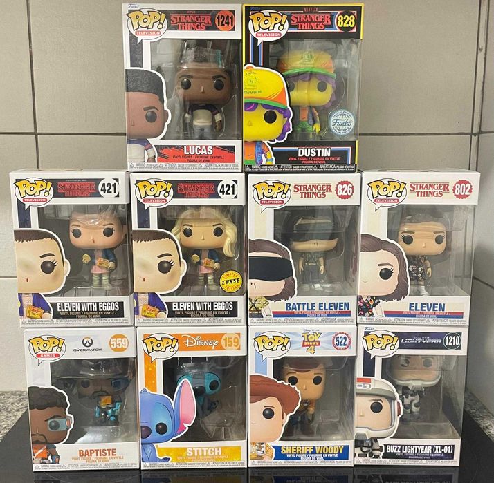 Pop Figures Funko Várias coleções -  NBA, Stranger Things, H Potter..