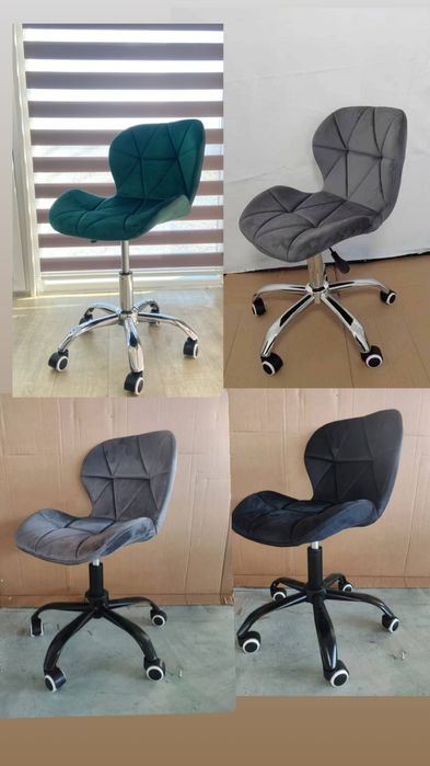 Акція! Крісло велюрове, стул на колесах,крісло майстра,крісло офісне