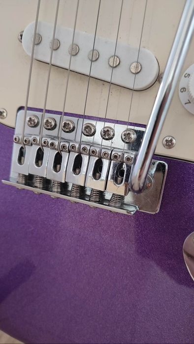 Gitara lutnicza stratocaster + kabel Ernie Ball + pokrowiec Thomann