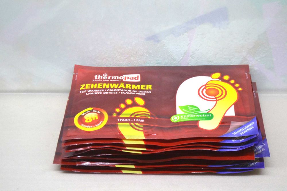 grzejki thermopad do stóp butów palców 10par = 20szt nowe szybka wys.