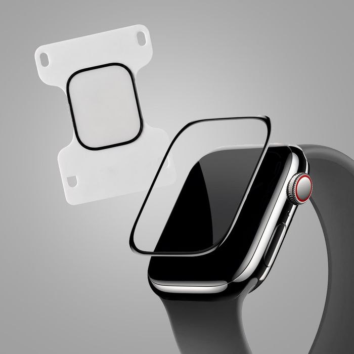 Защитное гибридное стекло пленка с аппликатором на Apple Watch Ultra 49 46 45 mm антиударная захисна антиударна плівка протиударна з боксом скло