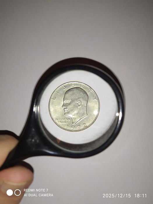 ## moeda 1 dollar Eisenhower Dollar Eagle 1972 (vintage / america) ##