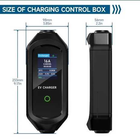 Зарядне до  электромобіля авто  AFYEEV 7.2 кВт 32A/Type 1/2 WiFi  1 ф