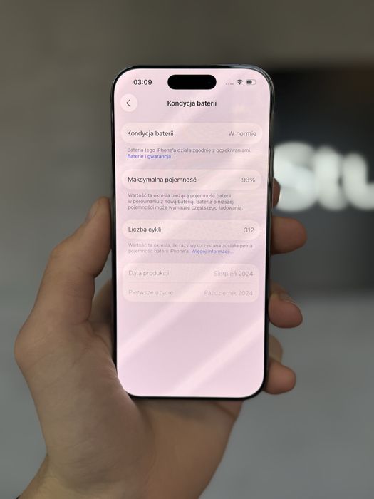 RATY 0% iPhone 16 Pro 128GB BATERIA 93% GWARANCJA 12 miesiecy