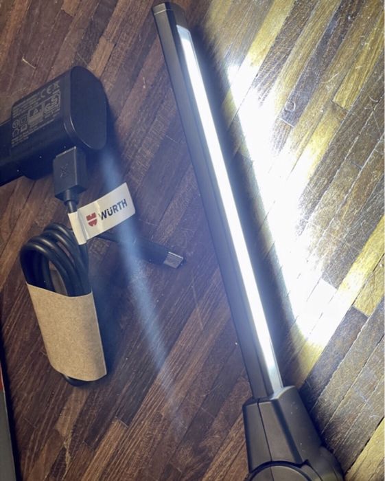 1000lm Wurth ErgoPower lampa warsztatowa LED IP65 2600mAh magnes USB-C