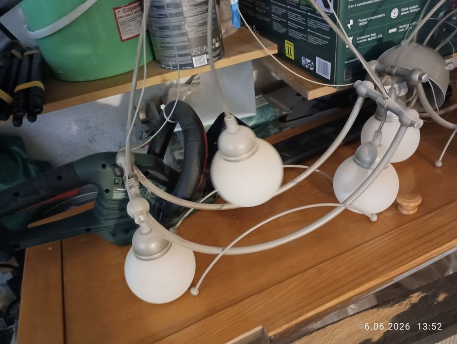 2 lampy sufitowe plus lampa stojąca - zestaw