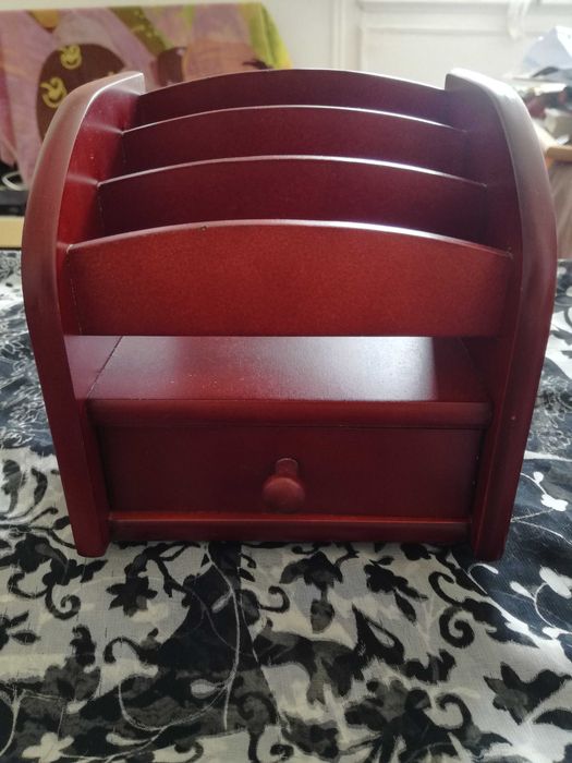 Organizador/Suporte em madeira para Escritório/Sala