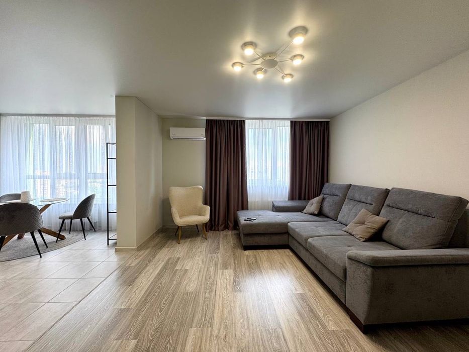ЖК «Ліко-Град» |18 поверх | 70 м² | 2-кімнатна квартира Сучасний ремонт | вул. Михайла Максимовича