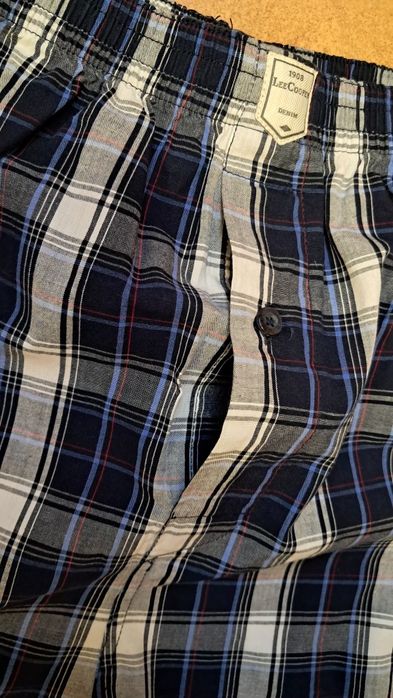 Luźne bokserki szorty w kratę