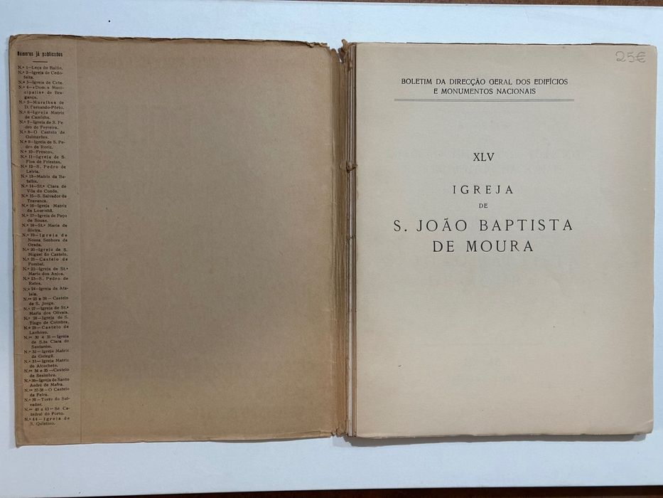 Boletim da DGEMN - Igreja Matriz de S. João Baptista – Moura (45)