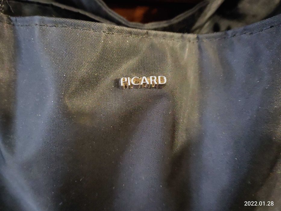 PICARD czarna orginalan torebka z ortalionu.