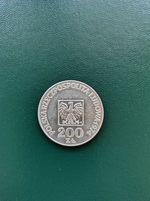 Moneta 200zł XXX PRL 1974r srebro 625 -9,06g