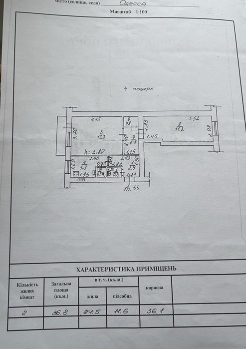 Власник! 2-х комнатная, Центр–Привоз, Торг, раздельные, закрытый двор
