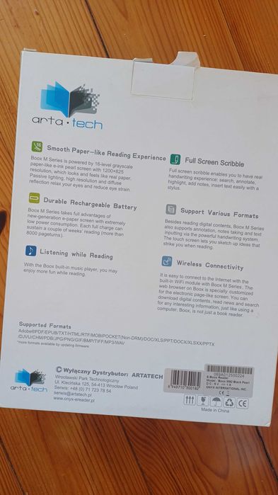 Czytnik ebooków notatnik ONYX E-Boox Reader M92 z rysikiem
