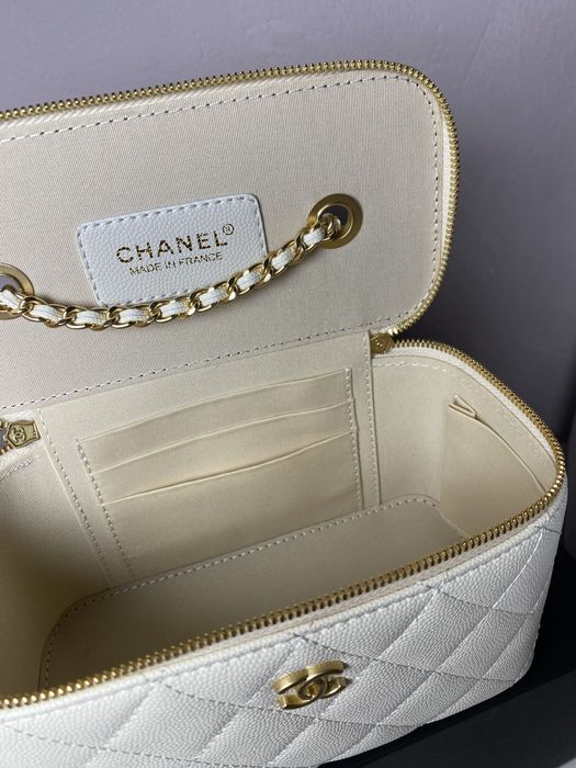 Женская сумка кожанная Chanel Beige Полный комплект