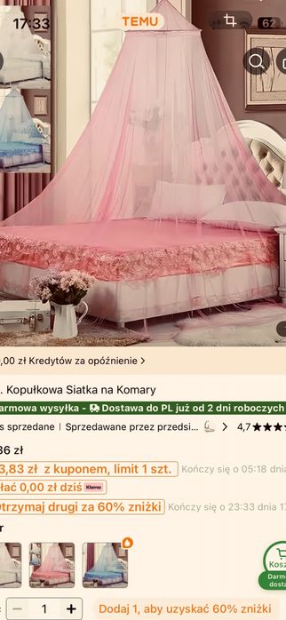 Baldachim dla dziewczynki