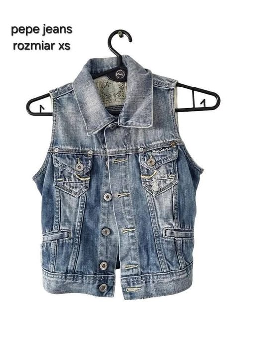 Kamizelka jeansowa Rozmiar xs 34 krótka pepe jeans