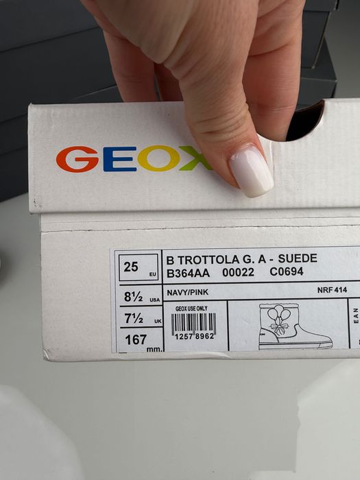 Детские теплые сапожки Geox Trottola 20/21/22/23/24/25/26р
