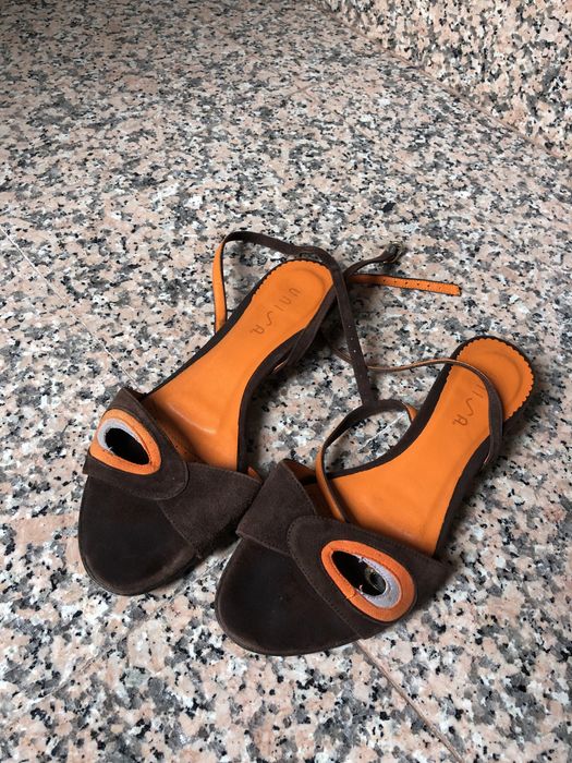 Sandalia couro 36