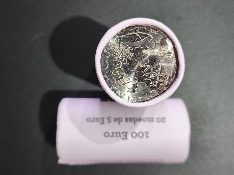 Rolo moedas 5€ arte laca