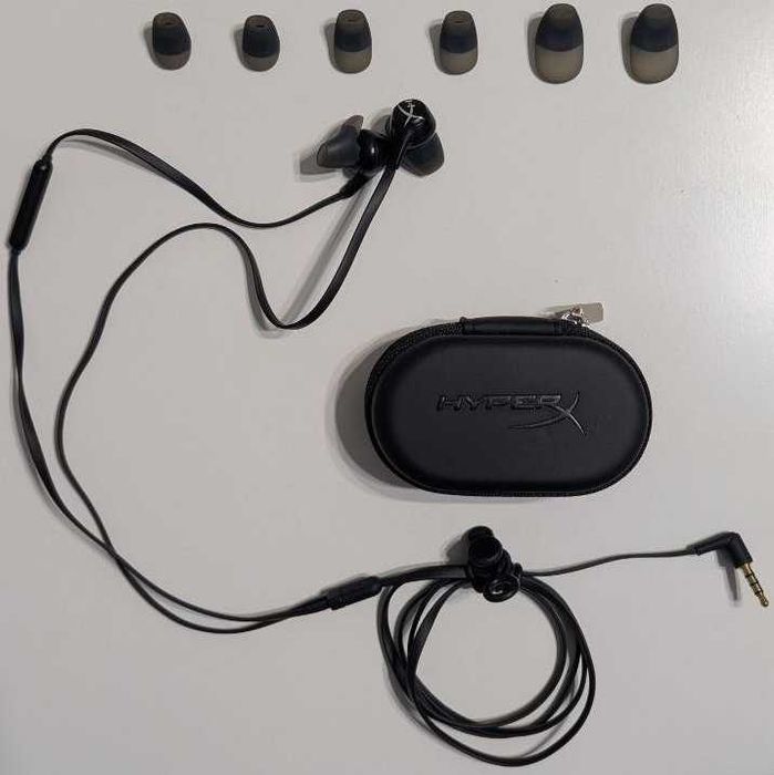 Навушники HyperX Cloud Earbuds II Black (70N24AA) + футляр