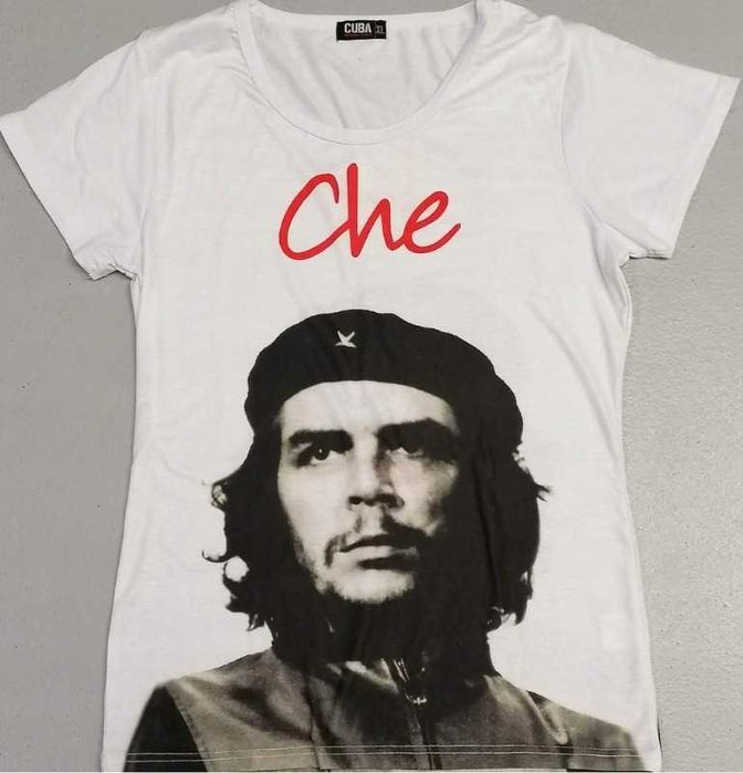 D) CUBA CHE damska koszulka z nadrukiem Roz.XL