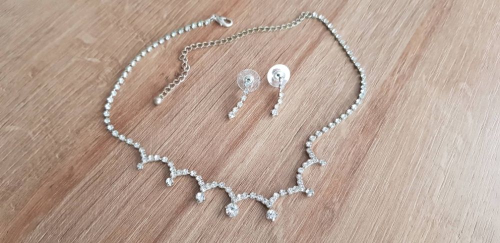 BIŻUTERIA Naszyjnik + kolczyki ZESTAW