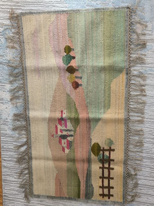 Kilim Cepelia PRL wełniany