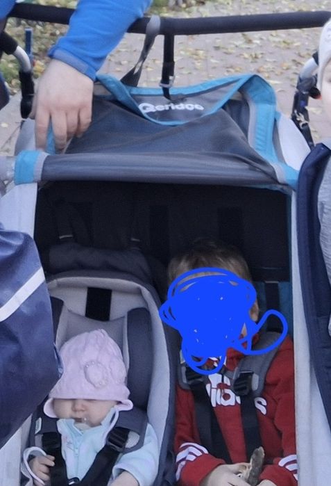 bujak dla niemowlaka, hamak do przyczepki rowerowej queridoo