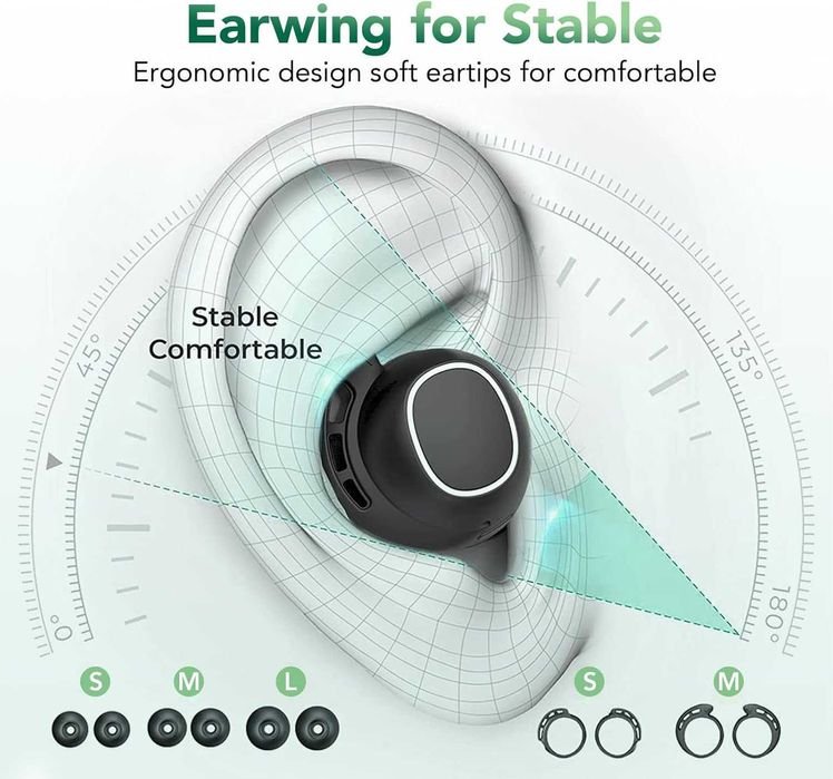 Bezprzewodowe Słuchawki Bluetooth 5.3 z 4 HD HiFi