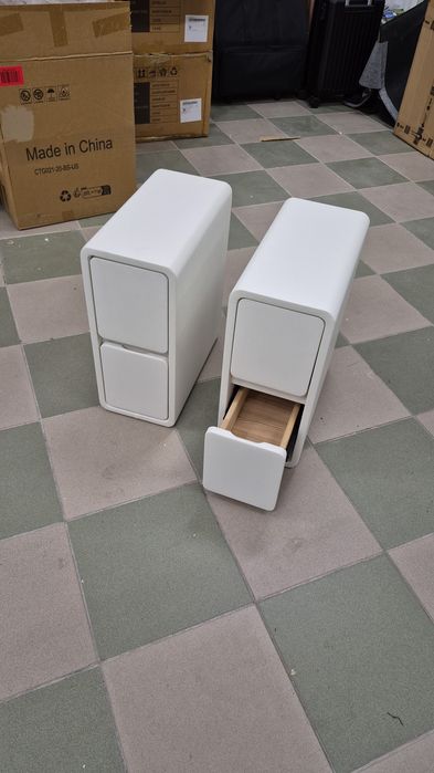 Elegancka biała szafka nocna 2szt