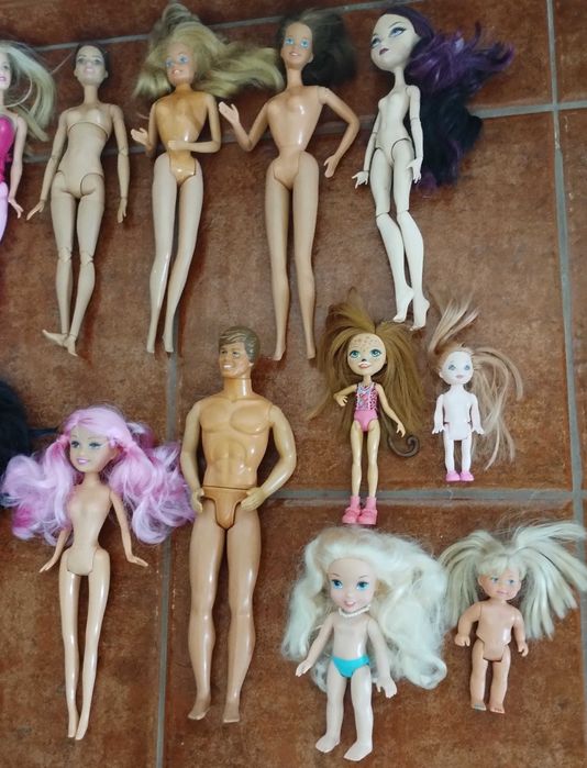Conjunto 18 Barbies Bonecas Antigas