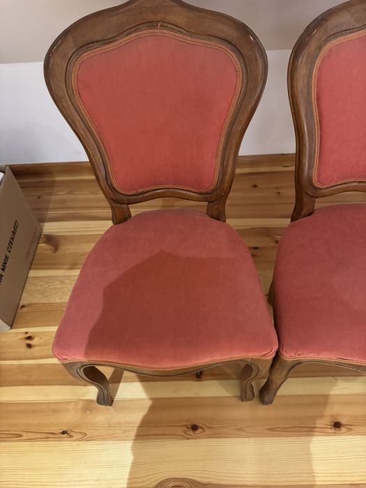 4 krzesła z litego drewna dębowego