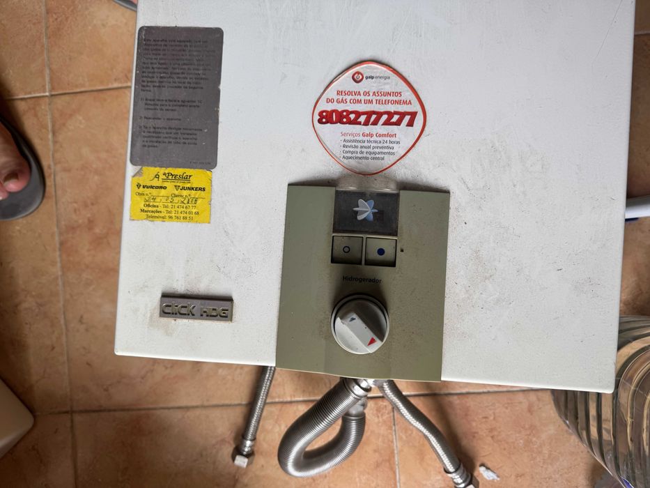 Esquentador Vulcano para gás natural