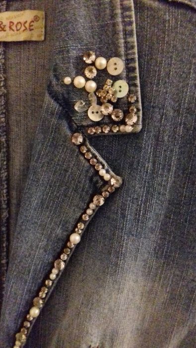 Blazer de Ganga com aplicações