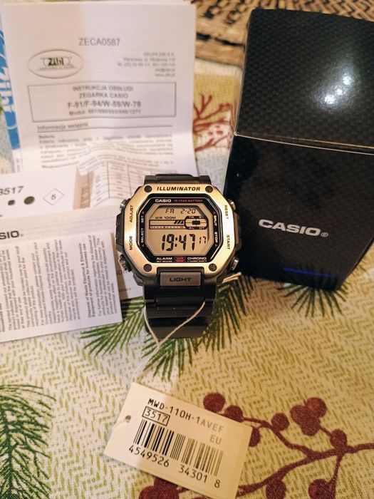 Zegarek Casio mwd-110h-1avef jak NOWY jak G-Shock
