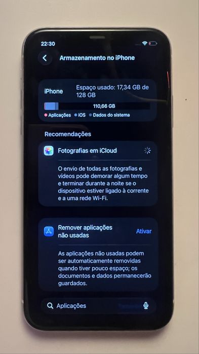iPhone 11 128GB Branco Como Novo + 10 Capas + Caixa