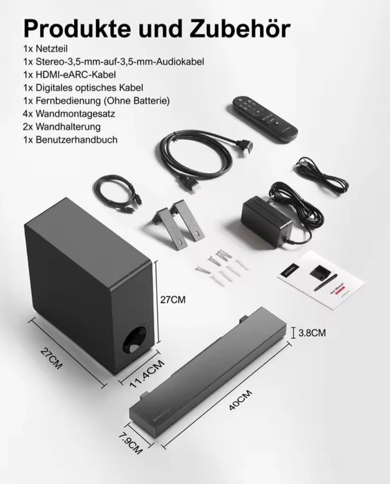 ULTIMEA Nova S50 Pro 2.1 Bezprzewodowy Soundbar z Dolby Atmos