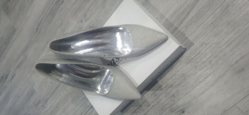 Szpilki Seastar blue srebrne