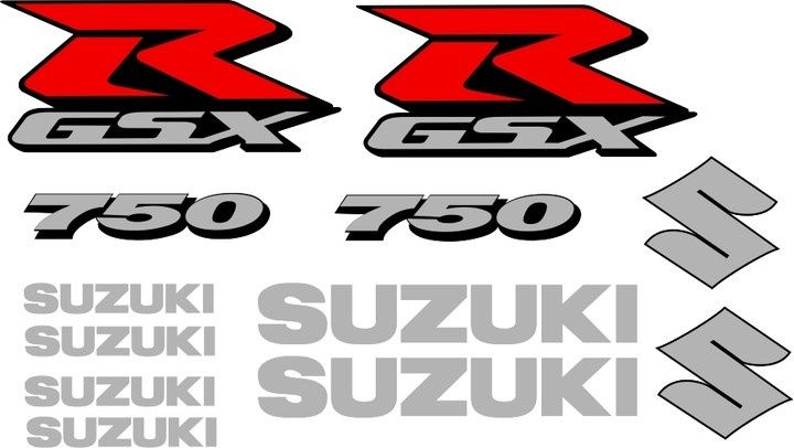 Naklejki SUZUKI GSXR 750 GSXR NA Motocykl Motor Folia