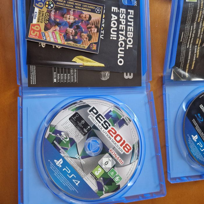 PS 4 cd's Fifa 18- Fifa 19 - PES 2018
