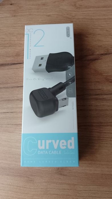2*Kabel do ładowarki USB 2.0 micro kątowy