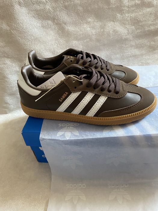 Шкіряні кросівки adidas samba