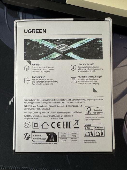 Зарядний пристрій Ugreen Nexode Pro 160W