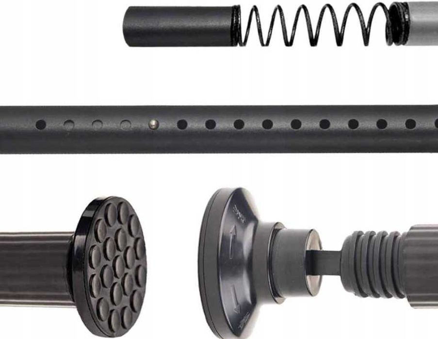 Karnisz napinający 328–377 cm Bez wiercenia, Wytrzymały