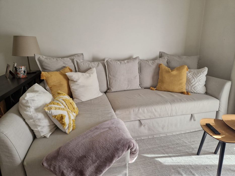 Sofa-cama sala bege