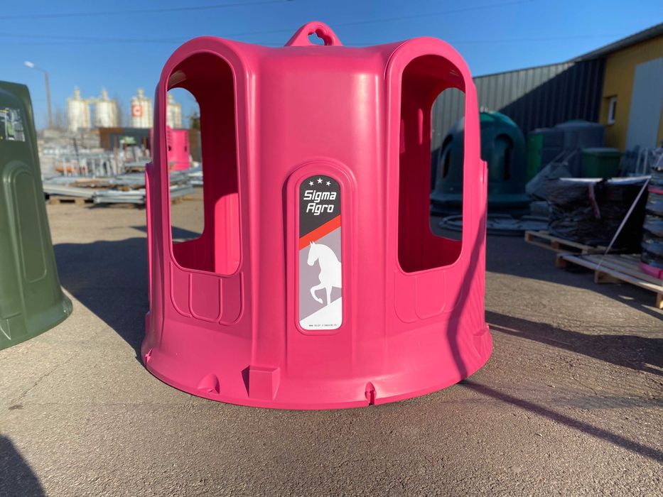 Paśnik DZWON na Siano do Bel Dla Koni - Bezpieczny Piękny Różowy