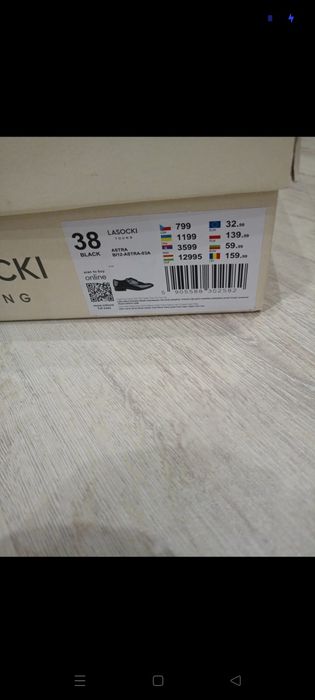 Półbuty Lasocki 38